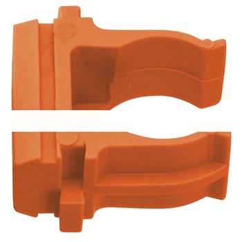 Крепеж-клипса оранжевая d20мм Plast PROxima(10шт)