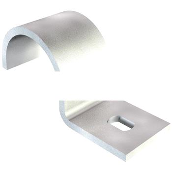 Крепежная скоба металл. однолапковая 63mm