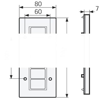 Крышка коробки PCN6 W