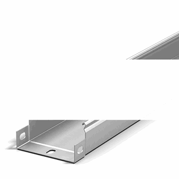 Лоток неперфорированный 600х100 L=2м S=1.0мм оцинк./полимер.