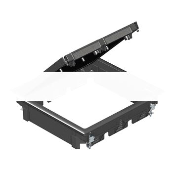 Лючок GES9 U (универсальный) 12xModul45 (полиамид,черный)
