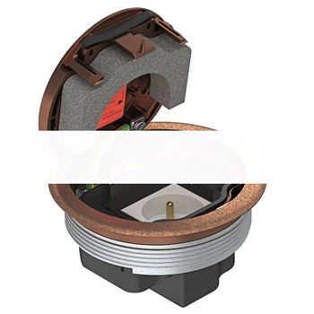 Лючок GESRK2 USB N (для монтажный оснований, медь)