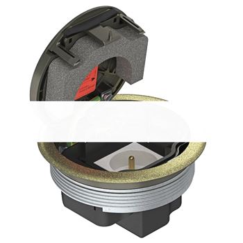 Лючок GESRMS2 USB N (для монтажных оснований, латунь)