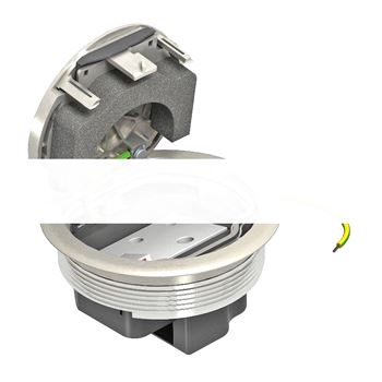 Лючок GESRN2 USB SA (для монтажных оснований, никелир.)