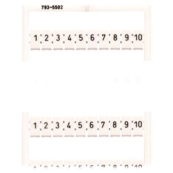 Маркировка горизонтальная WMB `1 ... 10 (10x)