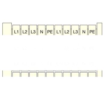 Маркировка клемм 20x(L1-L2-L3-N-PE) RC510 (1131R1200)
