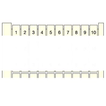 Маркировка клемм горизонтальная (1...100) RC610 (3030R2600)