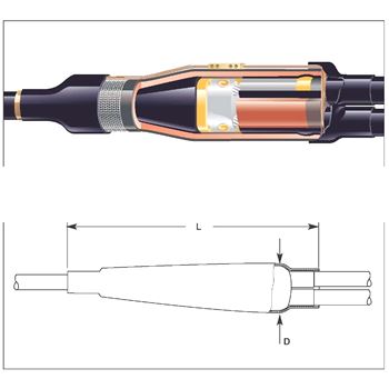 Муфта ответвительная MXSB-12A/1XU-2XU (EPKB-12A/1XU-2XU)