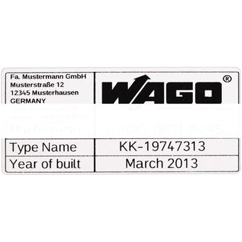 Наклейка маркировочная 44х99мм серая