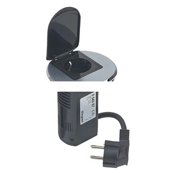 Органайзер настольный 2К+З+USBcharge сталь