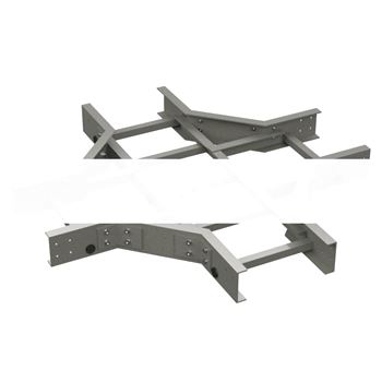 Ответвитель Х-образный 150x100 стеклопластик