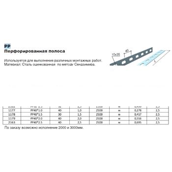 Перфополоса 32х1.0 (PP32*1.0*2500)