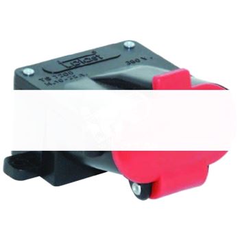 Розетка щитовая 3P+E 25А 415V IP44 плоская полиамид