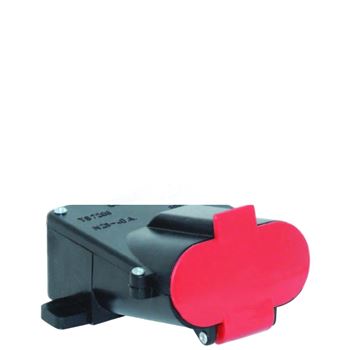 Розетка щитовая 3P+E 40А 415V IP44 плоская полиамид