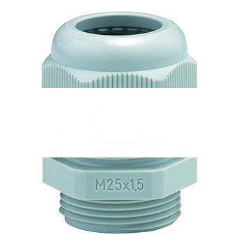 Сальник кабельный M25 x 1.5 RAL7035 2отверстия 3-8мм