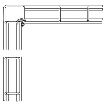 Соединитель лотков комплект B3 SS316L