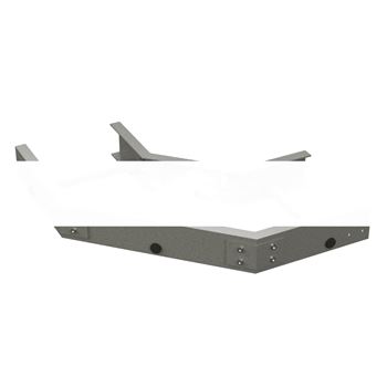 Угол горизонтальный 90 градусов 100x150 R=300 стеклопластик