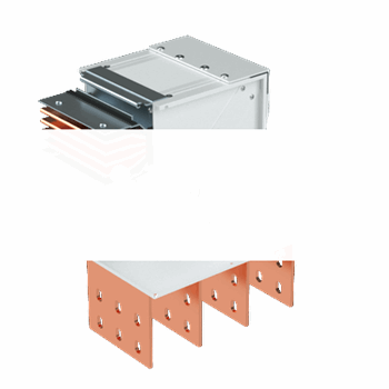 Угол горизонтальный + секция подключения тип 2 Cu 3P+N+Pe+Fe/2 2500А IP55