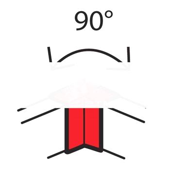 Угол внутренний 90° 100х50мм