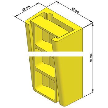 Зажим для плоских кабелей FLACHKABELKEILKLEMME FKK 08