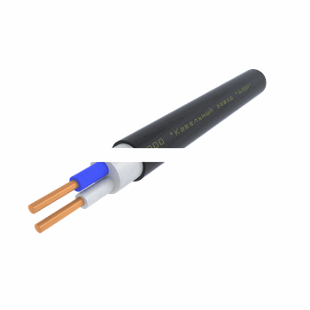 Кабель силовой ППГнг(А)-HF 2х2.5ок(N)-0.66 однопроволочный черный (бухта)