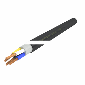 Кабель силовой ППГнг(А)-HF 4х10ок(N)-0.66 однопроволочный черный (барабан)