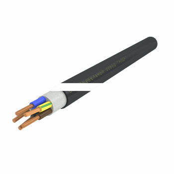 Кабель силовой ППГнг(А)-HF 5х1.5ок(N.PE)-1 однопроволочный черный (бухта)