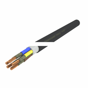 Кабель силовой ППГнг(А)-HF 5х25мк (N.PE)-1 многопроволочный черный (барабан)