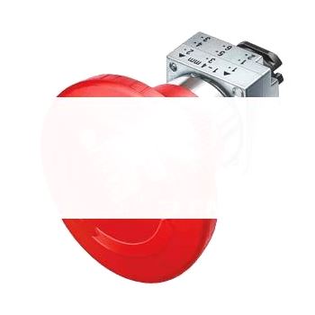 22MM METAL ROUND ACTUATOR: MUSHR.PUSHBUTTON 60MM MOMENTARY CONTACT TYPE WITH HOLDER RED Z= 20 UNITS PACKED