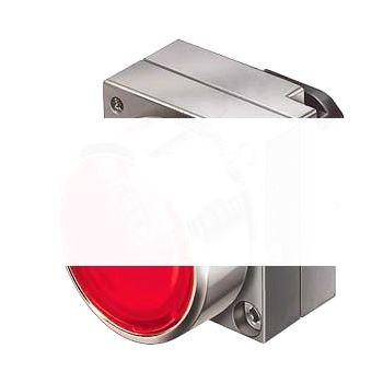 22MM METAL ROUND ACTUATOR: PUSHBUTTON LATCHING, UNLOCKING BY PRESSING AGAIN WITH FLAT BUTTON WITH HOLDER RED Z= 50 UNITS PAC