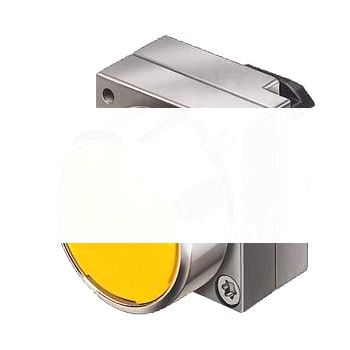 22MM METAL ROUND ACTUATOR: PUSHBUTTON WITH FLAT BUTTON WITH HOLDER YELLOW Z= 50 UNITS PACKED