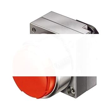 22MM METAL ROUND ACTUATOR: PUSHBUTTON WITH RAISED BUTTON WITH HOLDER RED Z= 50 UNITS PACKED