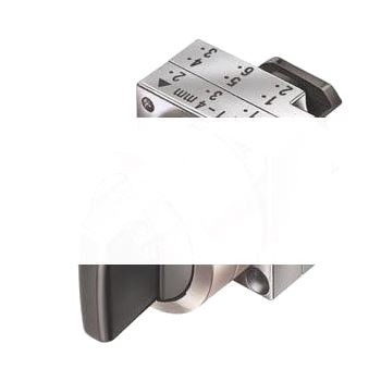 22MM METAL ROUND ACTUATOR: SELECTOR SWITCH LONG HANDLE MOMENTARY CONTACT TYPE 3 SWITCH POSITIONS I-O-II NON-ILLUMINATED WITH