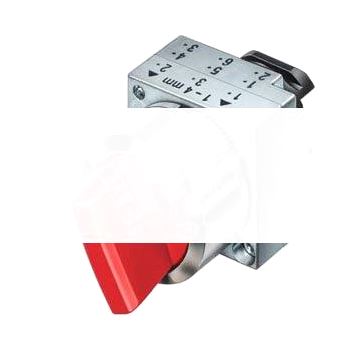 22MM METAL ROUND ACTUATOR: SELECTOR SWITCH RIGHT LATCH.,LE.MOMEN.CONT.TYPE 3 SWITCH POSITIONS I-O-II NON-ILLUMINATED WITH HO