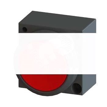 22MM PLASTIC ROUND ACTUATOR: PUSHBUTTON WITH FLAT BUTTON WITH HOLDER RED Z= 50 UNITS PACKED