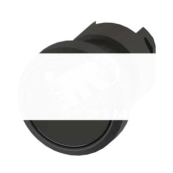 22MM PLASTIC ROUND ACTUATOR: PUSHBUTTON WITH FLAT BUTTON Z=WITHOUT HOLDER BLACK (3SB3000-0AA11-ZB01)