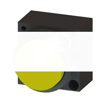 22MM PLASTIC ROUND ACTUATOR: PUSHBUTTON WITH RAISED BUTTON Z=WITHOUT HOLDER YELLOW