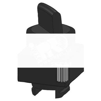 22MM PLASTIC ROUND ACTUATOR: SELECTOR SWITCH 2 SWITCH POSITIONS O-I MOMENTARY CONTACT TYPE NON-ILLUMINATED Z=WITHOUT HOLDER