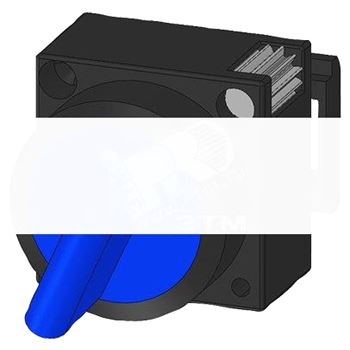 22MM PLASTIC ROUND ACTUATOR: SELECTOR SWITCH MOMENTARY CONTACT TYPE 2 SWITCH POSITIONS O-I ILLUMINATED INCL. HOLDER ДЛЯ 3 EL