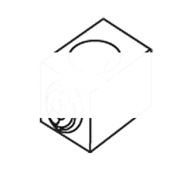 АКСЕССУАР ДЛЯ VL150XUL, (CG-FRAME) CIRCULAR CONDUCTOR TERMINALS ДЛЯ CU/AL COMPRISES 3 TERMINALS 3 ПОЛ. ONLY ДЛЯ 60 - 150 A