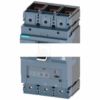 CIRCUIT BREAKER 3VA2 IEC FRAME 400 BREAKING CAPACITY CLASS C ICU=110KA @ 415 V 3-POLE, LINE PROTECTION ETU350, LSI, IN=400A