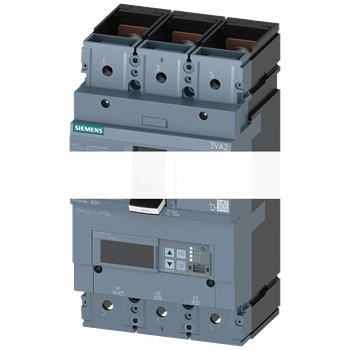 CIRCUIT BREAKER 3VA2 IEC FRAME 400 BREAKING CAPACITY CLASS C ICU=110KA @ 415 V 3-POLE, LINE PROTECTION ETU550, LSI, IN=400A