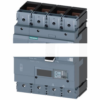 CIRCUIT BREAKER 3VA2 IEC FRAME 400 BREAKING CAPACITY CLASS C ICU=110KA @ 415 V 4-POLE, LINE PROTECTION ETU550, LSI, IN=400A