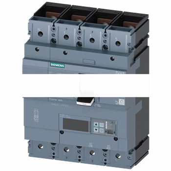 CIRCUIT BREAKER 3VA2 IEC FRAME 400 BREAKING CAPACITY CLASS C ICU=110KA @ 415 V 4-POLE, LINE PROTECTION ETU850, LSI, IN=400A