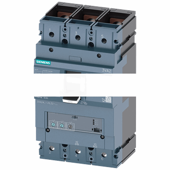 CIRCUIT BREAKER 3VA2 IEC FRAME 630 BREAKING CAPACITY CLASS H ICU=85KA @ 415 V 3-POLE, LINE PROTECTION ETU320, LI, IN=400A OVCIRCUIT BREAKER 3VA2 IEC FRAME 630 BREAKING CAPACITY CLASS H ICU=85KA @ 415 V 3-POLE, LINE PROTECTION ETU320, LI, IN=400A OV