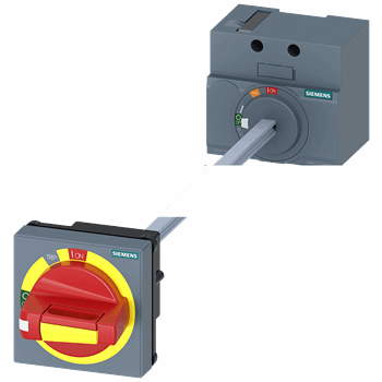 DOOR MOUNTED ROTARY OPERATOR EMERGENCY-OFF IEC IP65 WITH DOOR INTERLOCKING ACCESSORY FOR 3VM 160