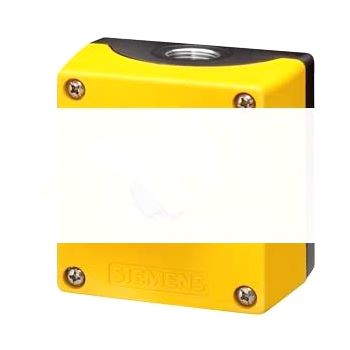 ENCLOSURE ДЛЯ 22MM PROGRAM METAL VERSION 1 COMMAND POSITION YELLOW TOP PART WITH PROTECTIVE COLLAR FOR 3 PADLOCKS FOR EMERG.