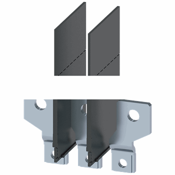 FRONT BUS CONNECTORS OFFSET 3 PCS ACCESSORY FOR: 3VM 160