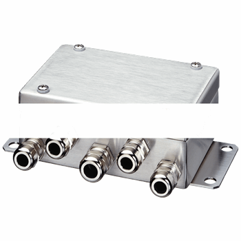 JUNCTION BOX SIWAREX JB ATEX STAINLESS STEEL HOUSING FOR CONNECTING UP TO 4 LOAD CELLS IN 4 OR 6-WIRE TECHNOLOGY DEGREE OF P