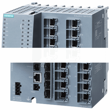 Коммутатор управляемый 3 уровня SCALANCE XM416-4C (модульный) 16х10/100/1000MБит/сRJ45 4X 10/100Мбит/с SFP расширение до 24